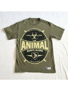 Batista The Animal Hunts Alone WWE Authentic Shirt Size Small Authentic Wear